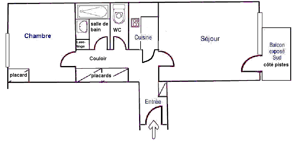 plan de l'appartement
